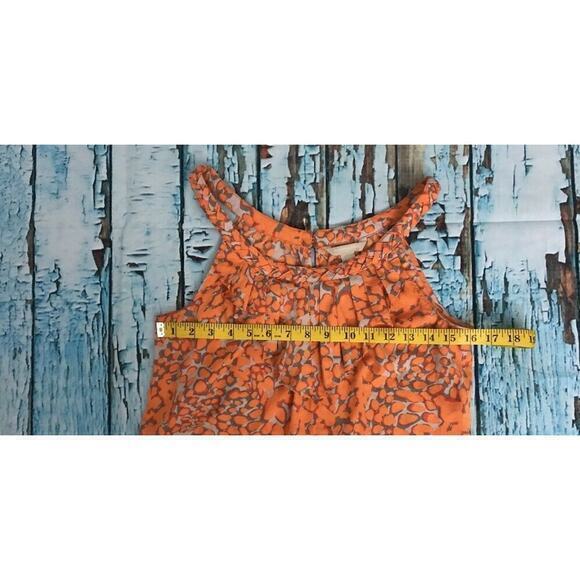Banana Republic Orange Sleeveless Tank‎ Top Cami Braided Trim SZ:LP EUC - Picture 6 of 7